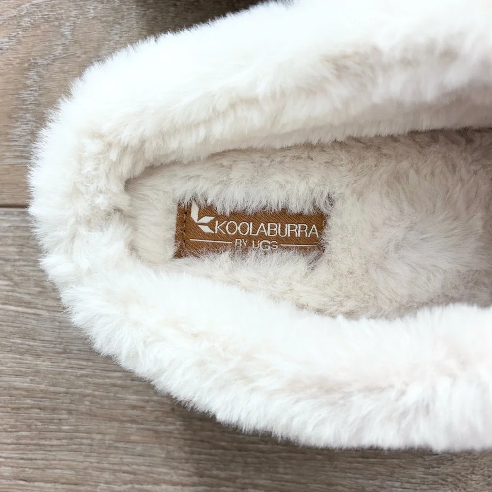 Koolaburra Chestnut Suede Shearling-Lined Clog Mules - Picture 5 of 12